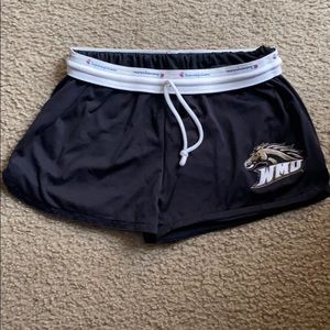 Black WMU champion shorts